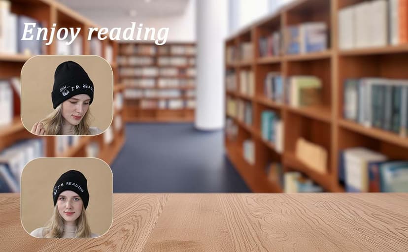 Book Lovers Gifts Hat Beanie for Women Men Reading Embroidered for Readers Bookish Book Club Librarians Bookworms Stuffers