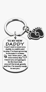 New Dad Gifts for Men: First Fathers Day Keychain