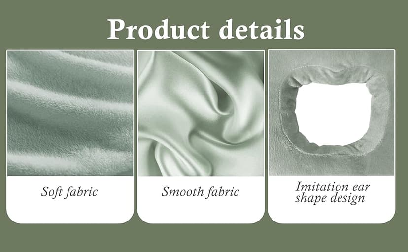 Yuibthr Ear Piercing Pillow for Side Sleepers with Ear-Shaped Hole for Ear Pain, Reversible Satin & Cotton Washable and Adjustable Ergonomic Ear Guard Protector for Side Sleeping
