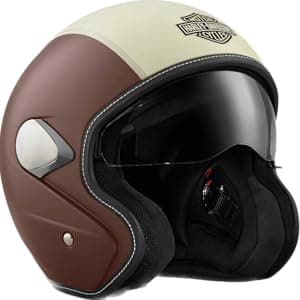 Harley-Davidson Mason's Yard Sun Shield S05 3/4 Helmet with Drop Down Sun Visor - 98177-18VX