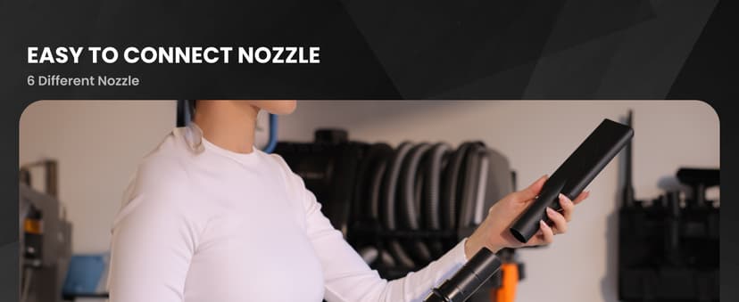 Giraffe Tools Grandstorm Wet Dry Vacuum Cleaner with 6 Nozzles, 30 FT Retractable Hose Wall Mounted Vacuum Cleaner for Car Detailing, Grey(No Remote Control Funtion)