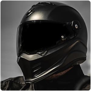 ScorpionEXO Covert FX Full Face Adult Motorcycle Helmet Street Fighter Style - Bluetooth Ready Speaker Pockets DOT ECE Solid (Matte Black - Medium)