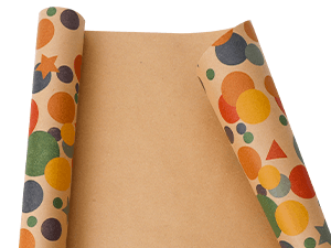 Kraft Wrapping Paper,Colorful Happy Birthday Pattern For Boys Girls, Perfect For Birthday Party, Baby Shower NESCCI Birthday Wrapping Paper,Gift Wrapping Paper Roll-17 inch X 32.8 Feet B0D3X3XZQC