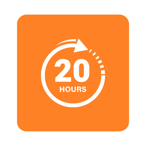 HomeSpot Noise Reduction Wireless Neckband Headphones with Qualcomm aptX HD, 27dB NRR, CVC Noise Cancelling Mic & Controls and 20H Playtime for Work Safety OSHA Compliant - Blue Wire Orange Earbuds