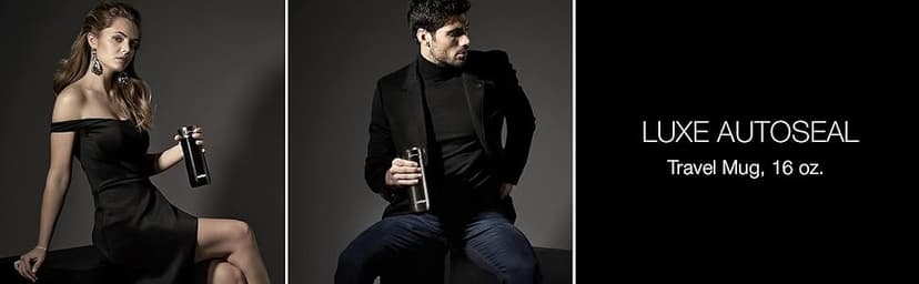 Contigo Luxe Vacuum-Insulated Stainless Steel Thermal Travel Mug 16 Ounces Stainless Steel