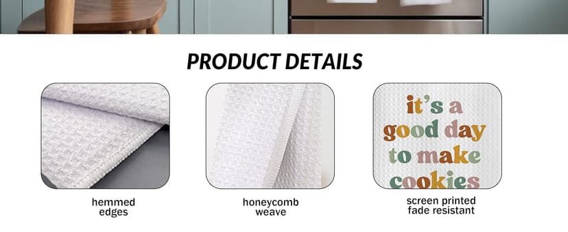 Baking Gifts Kitchen Towels, Gifts for Bakers Cookie Lovers Cooks Dish Tea Towel for Kitchen Baking, It's a Good Day to Make Cookies Hand Towels, 16x24 B0CSCGQB3Q