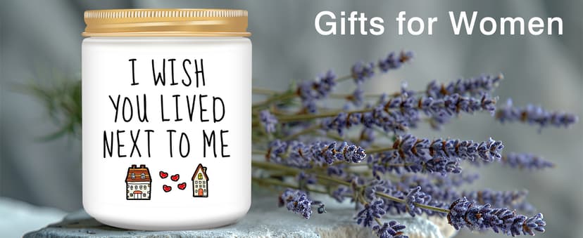 Homsolver Gifts for Women, Birthday Gifts for Women, Unique Friendship Gift for Best Friend Birthday, Her, BFF, Sisters, Besties, Mom - Funny Lavender Scented Candles