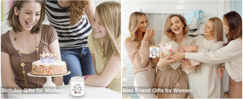 Homsolver Gifts for Women, Birthday Gifts for Women, Unique Friendship Gift for Best Friend Birthday, Her, BFF, Sisters, Besties, Mom - Funny Lavender Scented Candles