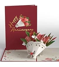 Lovepop Daisy Patch Hummingbirds Pop-Up Card, 5 X 7 Inch, Valentine's Day Gift, Cards for Mom, Thinking of You, Love Card