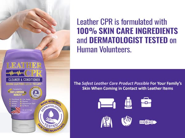 Leather CPR Cleaner & Conditioner 18oz - Cleans, Conditions, Restores & Protects Leather Furniture, Handbags, Car Seats, Interior, Jackets, Boots, Purses, Shoes, Couch, Saddles, Tack & More