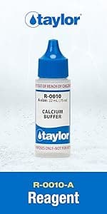 Taylor K2005 High Range Swimming Pool Total and Free Chlorine Bromine Alkalinity Calcium Hardness Base and Acid Demand pH DP Test Kit