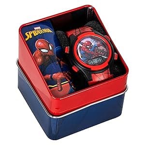 Marvel Spider-Man Kids Watches – Digital Display, Interactive Features, Adjustable Strap, Vibrant Spider-Man Graphics, Durable for Active Kids B073VBBX59