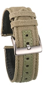 hemsut h Leather Watch Bands for Men, Horween Quick Release Leather Watch Strap Vintage Watch Replacement Wrap of 18mm, 20mm, 22mm