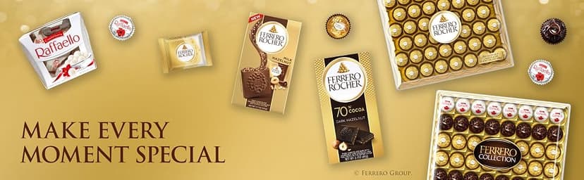 Ferrero Collection, 24 Count, Premium Gourmet Assorted Hazelnut Milk Chocolate, Dark Chocolate and Coconut, 9.1 oz