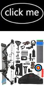 Compound Bow Kit, Hunting and Target, Limb Made in USA,Draw Weight 30-70 lbs Adjustable, Draw Length 19-30.5",up to IBO 320FPS Speed, Package with Archery Hunting Accessories