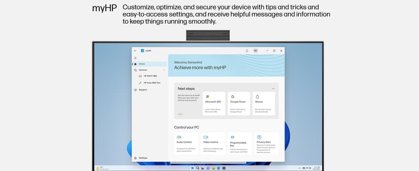 HP 27 inch All-in-One Desktop PC, FHD Display, AMD Ryzen 7 7730U, 32 GB RAM, 1 TB SSD, AMD Radeon Graphics, Windows 11 Home, 27-cr0012 (2024)