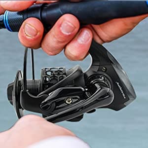 Fishdrops Spinning Fishing Reels 12+1BB Ultra Lightweight Carved Aluminum Spool Reels Affordable Smooth Spinning Reels