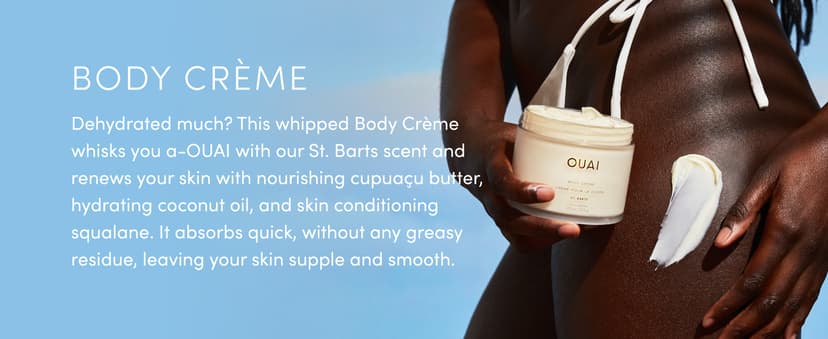 OUAI Body Cleanser, St. Barts - Foaming Body Wash with Jojoba Oil and Rosehip Oil to Hydrate, Nurture, Balance and Soften Skin - Paraben, Phthalate and Sulfate Free Skin Care Products (10 Fl Oz)