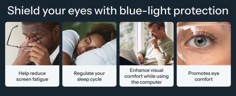 Gaoye Executive Style Reading Glasses Men - Durable Readers with Blue Light Filtering- Comfortable Fit with TR90 Frames