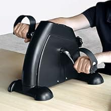 Mini Exercise Bike, AGM Under Desk Bike Pedal Exerciser Foot Cycle Arm & Leg Pedal Exerciser with LCD Screen Displays