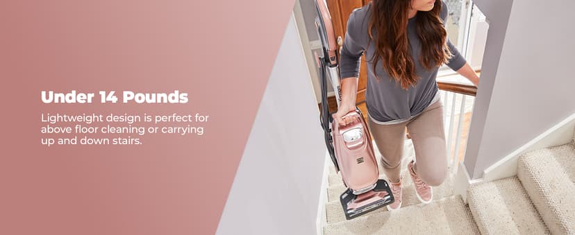 Kenmore BU4050 Intuition Bagged Upright Vacuum, liftup Cleaner with Hair Eliminator brushroll, pet Handi-Mate for Carpet, Hard Floor, Rose Gold
