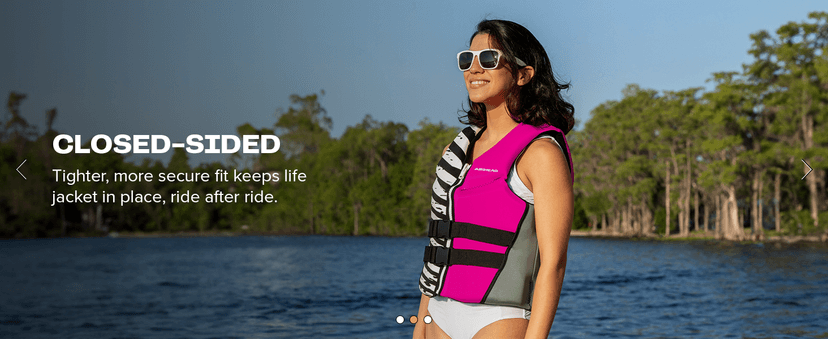 Airhead Wicked Kwik-Dry NeoLite Flex Life Jacket for Kids - USCG Approved Life Vest for Youth, Child & Infant, Watersports Vest for Boating, Tubing & Swimming, Hot Pink