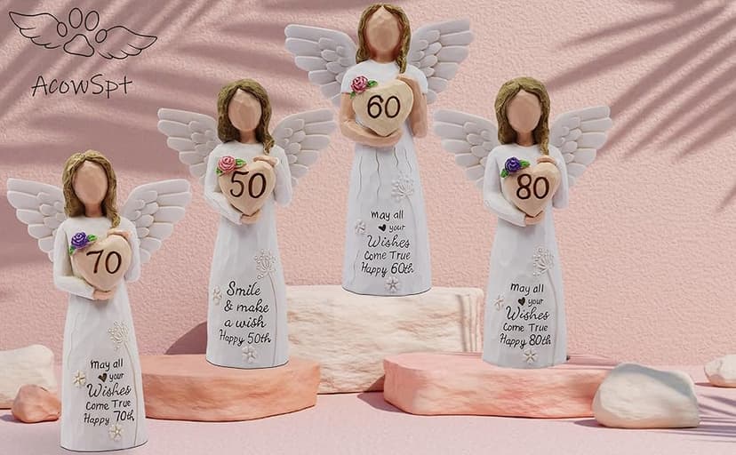 60th Birthday Gifts for Women, Gifts for 60th Birthday Women, Sculpted Hand-Painted Figurine
