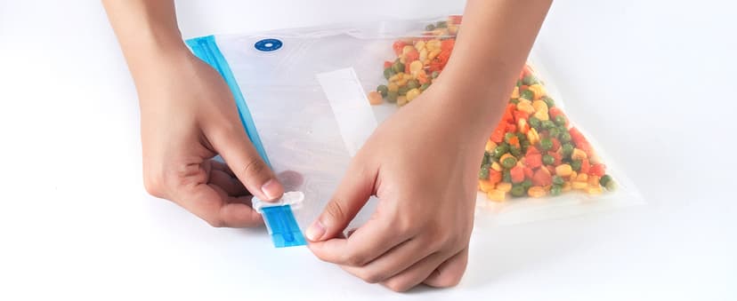 GERYON Vacuum Sealer Machine – Automatic Food Vacuum Sealer for Dry & Moist Food, Compact with LED Touch Panel, Includes Zipper Bags & Roll, Perfect for Sous Vide & Freezer Storage (Silver)