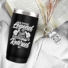 SIXVALA 10 Pcs Retirement Gifts for Men 2025, This Legend Has Retired, Happy Retirement Gifts for Dad, Grandpa, Coworker, Teachers, Boss, Friends, Retirees, 20 Oz Tumbler Best Retirement Gifts Basket