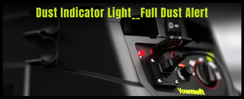 M Class 10 Gallon Dust Extractor for Woodworking with Auto Hepa Clean & Dust Indicator Light Dust Vacuum Extractor with 150CFM Airflow & Power Tool Connector for Workshop Construction (With Handle)