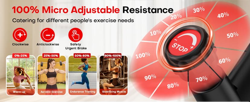 CHAOKE Exercise Bike, Quiet Adjustable Magnetic Stationary Bike for Home Cardio with App Compatible, 350LB Weight Capacity Indoor Cycling Bike with Large Seat, Dumbbell Rack, Pull Cords & LCD Display