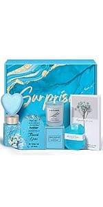 Birthday Gifts for Women, Mom, Sister, Friend: Unique Pink Self Care Spa Relaxation Baskets Set, Christmas, Holiday, Valentines Day Presents for Her, Girlfriend, Grandma, Wife, Bestie, Coworkers