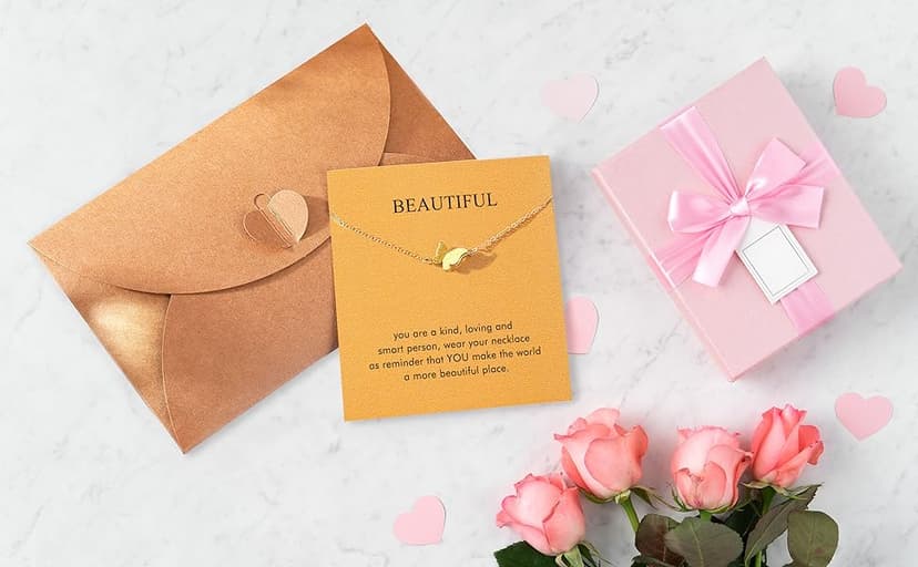 Gifts for Women, Butterfly Compass Cross Necklace Friendship Necklace Sister Gifts Daughter Gifts Graduation Chritmas Birthday