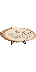 BeauGift Dad Gifts, Wooden Clock Gifts for Daddy from Daughter Son Kids, Dad Birthday Gift Idea for Papa Who Wants Nothing, Christmas from Child to My Dad
