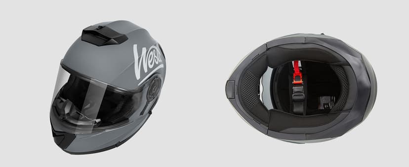 Westt Modular Motorcycle Helmet - DOT Approved - Full Face Flip Up, Internal Sun Visor for Men Women (Street Bike, ATV, Snowmobile)