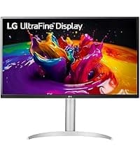 LG 27US500-W Ultrafine Monitor 27-Inch 4K UHD (3840x2160) HDR10 IPS Borderless Design Reader Mode Flicker Safe Switch App HDMI DisplayPort - White