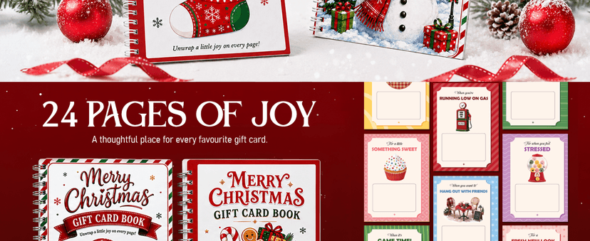 5x7 Inches Christmas Gift Card Book For Teens, Adults, Kids; Easy to Gift, Teen Girl Gifts Trendy Stuff, Stocking Stuffers Merry Christmas Gift Card Book For Teens, Adults - 24 Pages Gift Card Book B0HBPYN1SW