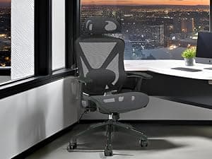 Staples Dexley Ergonomic Task Chair, Mesh, Ergonomic, Lumbar Support, Adjustable Height, Black