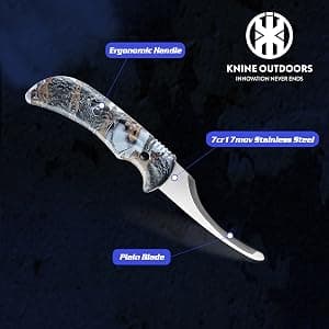 Portable Butcher Game Processor Set, 12 Pieces KNINE OUTDOORS Hunting Deer Knife Set Field Dressing Kit B099QTQ98L