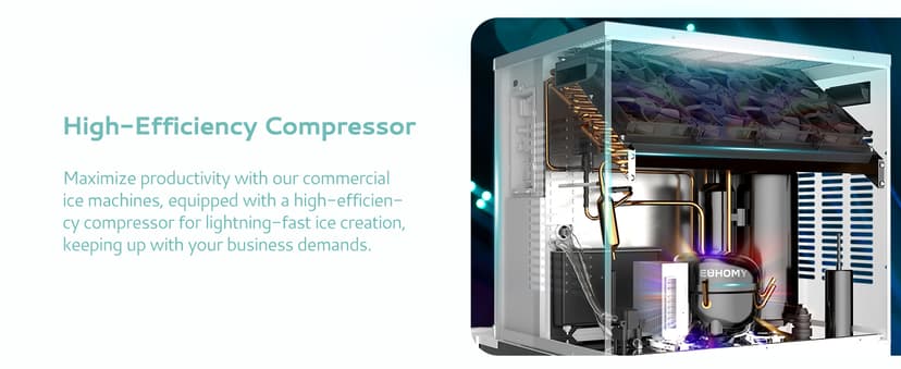 EUHOMY Commercial Ice Maker Machine 400Lbs/24H,ETL Approval, Industrial Ice Machine, 250Lbs Storage, Ice Ready in 11-20min, Stainless Steel Ice Maker for Bar/Cafe/Restaurant/Business