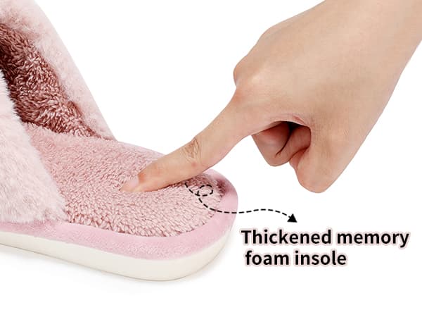 Cozy Slippers for Women Indoor and Outdoor Fuzzy House Shoes with Memory Foam Anti-Skid Sole Gifts for Women Mom Ladies