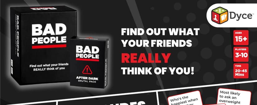 BAD PEOPLE Party Game + After Dark Set – Hilarious Adult Card Game for Friends & Game Night | Funny Conversation & Icebreaker Board Game for Parties, Pregames, Social Gatherings & Fun Gift Ideas