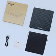 ORIGBELIE External CD DVD Drive for Laptop, USB 3.0 Type-C Ultra Slim 13mm DVD Player Portable CD DVD +/-RW Drive CD Burner Reader Writer Recorder for Desktop PC Windows 11/10/8/7 Linux Mac OS (Black)