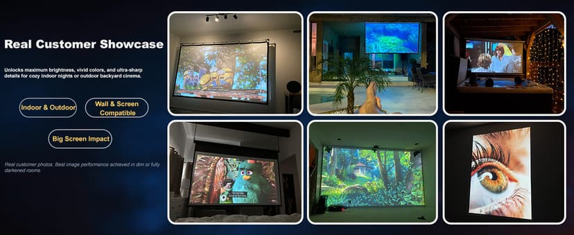 High Brightness, AI Auto Focus, Smart-Projector with WiFi and Bluetooth, ONO5Pro 2.0 Movie Projector for Indoor/Outdoor ONOAYO Outdoor-Projector-4K with 60W Dolby Audio and Official Licensed Apps B0G4D9NJRX