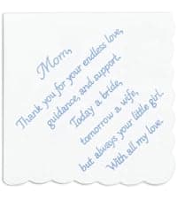 Lamyba Bride Gifts – Something Blue Gift for Bride Groom Mother/Father of the Bride, Mother in Law Handkerchief, (Blue/White) B0H2641W6W