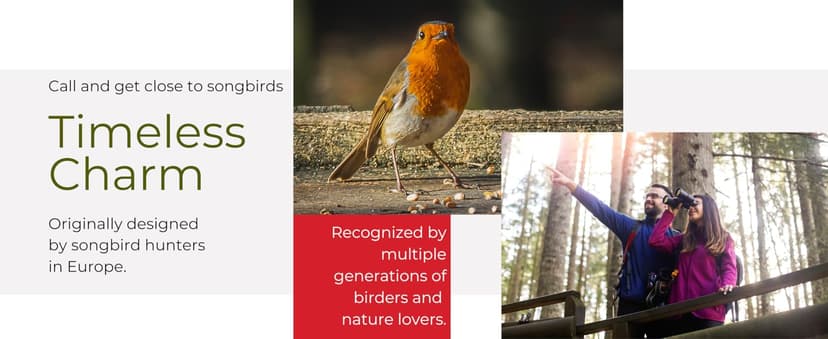 Audubon Bird Call - Natural Birch Gift Pack