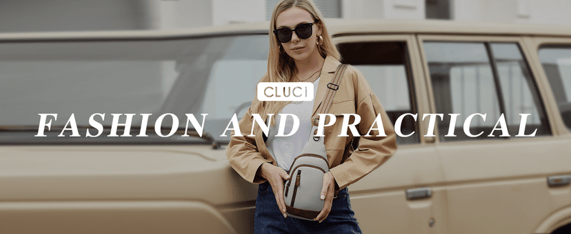 CLUCI Crossbody Bags for Women Men,Leather Sling Bag Cross Body Backpack for Woman Gifts for Women Birthday Unique