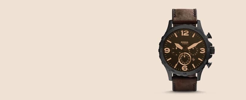 Fossil Men's Nate Quartz Stainless Steel Chronograph Watch