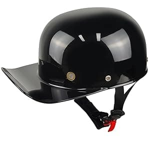Vintage Motorcycle Helmet Men and Women Adults Open-Face Motorbike Helmets Retro Half Helmet Fashion Baseball Cap Casco DOT Approved