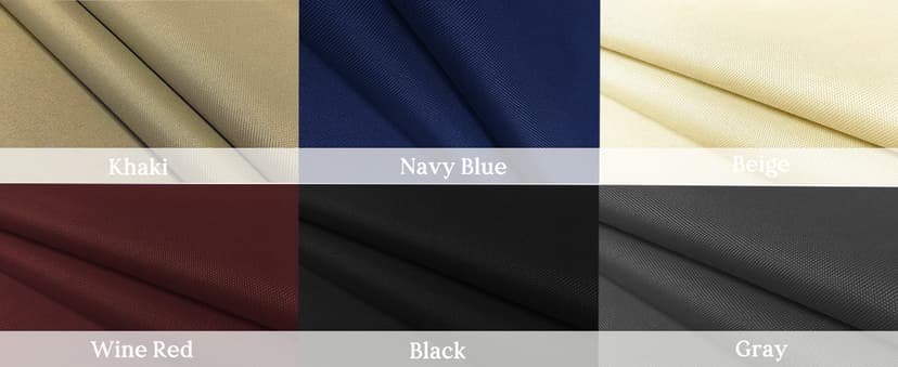 Waterproof Canvas Cloth Fabric by The Yard 60" W 600D Oxford Polyester Upholster Fabric Water Resistant Material for Outdoor Furniture Chair Cushion Cover DIY Sewing (1 Yard, Khaki)